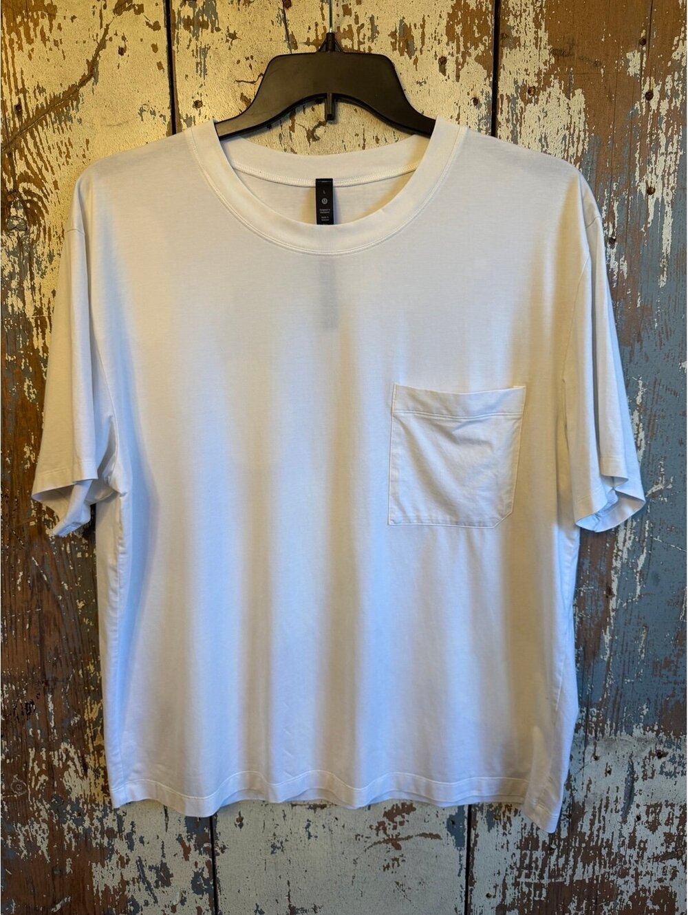 Men's Lululemon Fundamental Oversized White T-Shirt size Large